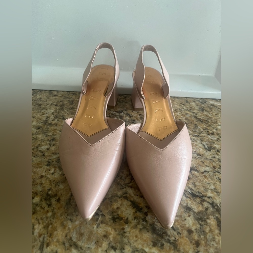 Ted Baker Light Pink Block heel Slingbacks
